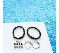 Opatiny Kit de tubos de clorador fuera de línea para alimentadores Hayward serie CL200/CL220, tubo de 4 pies con abrazaderas de sillín, tuercas, arandelas, tapones de drenaje para bombas de piscina