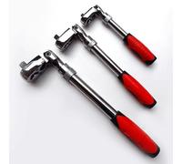 Opatiny Llave de trinquete de cabeza flexible de 72 dientes extensible de 1/4 pulgadas, 3/8 pulgadas, 1/2 pulgadas, herramienta de mano para reparación de automóviles y talleres de garaje