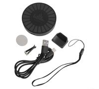Opatiny Luz controlada por sonido HD 2K con RGB, sensor de ruido activado por voz para investigación EVP y paranormal, recargable por USB-C, control de aplicación, 8 modos, negro (C)
