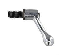 Opatiny Mango de bloqueo de mesa para fresadora, perno de fijación ajustable para herramienta de fresado vertical, apto para Bridgeport, plata con funda de cobre (plata M1/2)