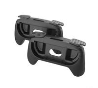 Opatiny Mango ergonómico para Nintendo Switch 2, agarre antideslizante ABS para juegos Switch 2, agarre seguro cómodo para izquierda y derecha para Joy-Con, negro, rojo y azul (negro)