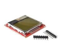 Opatiny Módulo de pantalla LCD de retroiluminación blanca de 84 x 48 píxeles para proyectos Arduino, AVR y MCS51