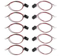 Opatiny Módulo de sensor de haz de rotura IR de 5 mm, interruptor fotoeléctrico, paquete de 5, salida NPN de respuesta de 2 ms para Arduino DIY Electronics (30 cm)