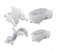 Opatiny Moldes de resina de silicona para animales, rana, lagarto, gecko para caracol, fundición resistente al calor, velas, jabón, yeso, hormigón, manualidades (El lagarto)