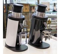 Opatiny Molinillo de café para tolva, herramienta de limpieza de dosis única con fuelle de presión, compatible con molinillos WPM, silicona negra y diseño de madera