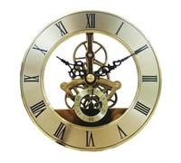 Opatiny Movimiento de reloj de metal de 126 mm con números romanos dorados y diseño de engranaje hueco, para proyectos de relojes hechos a mano