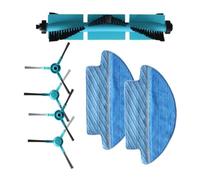 Opatiny Paño de fregona, cepillos laterales y cepillo de rodillo compatible para Cecotec Conga serie 3090 - Kit de piezas de repuesto de 7 piezas para limpieza de suelos