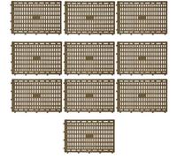 Opatiny Paquete de 10 protectores apilables para troncos de árboles, expandibles para protectores de plástico con ranuras de flujo de aire, prevención de daños para cortacésped y recortadora