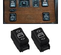 Opatiny Paquete de 2 interruptores de ventana eléctrica para Mercedes W124 W126 W201 190E 260E 300CE 300SE 300SEL 350SD - Reemplazo directo con números de pieza 1248204510 1248204610