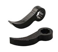 Opatiny Paquete de 2 llaves de palanca de 1/2 pulgada para extracción de medio eje y reparación de automóviles, herramienta de palanca de metal negro de 14 mm