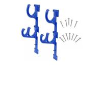 Opatiny Paquete de 2 perchas para postes de piscina, soporte de pared fácil de usar para colgar postes, cepillos, skimmers, herramientas de jardín, ordena tu área de piscina en poco tiempo, azul