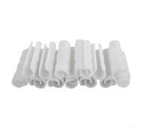 Opatiny Paquete de 20 abrazaderas de película de invernadero para tubos de 19 a 33 mm, clips de aro de túnel de plástico ABS para fijar la red de cubierta de fila al marco, color blanco (20 mm)
