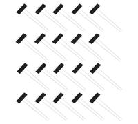 Opatiny Paquete de 20 etiquetas metálicas para plantas, de acero inoxidable y hierro, con espacio de escritura, hierbas, flores, verduras, macetas y macizos de flores