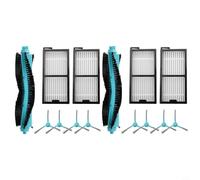 Opatiny Piezas de repuesto para aspiradora Cecotec para Conga 5090 5490 5690 6090 6490 7090 Robot Partes de aspiradora con cepillos principales, filtro, cepillos laterales (2 juegos)
