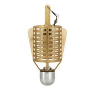 Opatiny Plomo de pesca al aire libre para carpa europea, 20 g/30 g/40 g/50 g, peso de cebo con ABS duradero + construcción de hierro, caqui