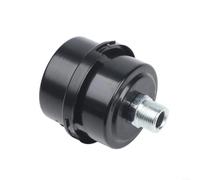 Opatiny Silenciador de compresor de aire sin aceite de 12,5/16/20 mm, silenciador de filtro de admisión de metal y plástico para reducción de ruido y bloqueo de polvo, plateado (hierro de 16 mm)