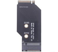 Opatiny Tarjeta adaptadora SSD M.2 NVMe para Legion Go, para convertidor pcie 4.0 2242 a 2280, disipador de calor de metal para expansión de almacenamiento de juegos de mano, negro