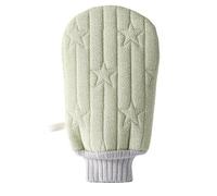 Opatiny Toalla de frotamiento para exfoliación corporal y exfoliante, estropajo de baño texturizado para eliminación de piel muerta, paño de toalla de secado rápido (14 x 23 cm), color amarillo