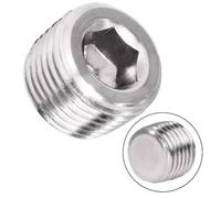 Opatiny TP - Enchufe hexagonal roscado neumático de acero inoxidable 304 NPT de 1/2 pulgada para colector de admisión, paquete de 5