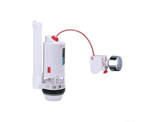 Opatiny Válvula de drenaje de inodoro de doble descarga de 5 cm, ABS, color | Opciones de descarga completa y media, ahorra costos de agua, se adapta a tomas de 2 pulgadas, cuerpo ABS blanco