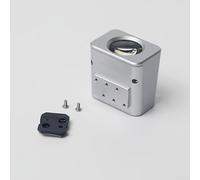 Opatiny Visor de nivel de cintura Carcasa de metal para cámara de 35 mm, lente recubierta de color negro y plateado, herramienta compacta de encuadre de precisión de 2,5 x 3,5 x 3,5 cm (35 mm plateado