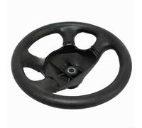 Opatiny Volante de carrito de golf en forma de D de 12.5 pulgadas, rueda de repuesto directo de plástico con comodidad mejorada para una fácil instalación y control de conducción