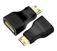 OPAX51 2X Adaptador Mini HDMI a HDMI, Conversor 4K 3D Ultra HD, Compatible con Ethernet y ARC Pack DE 2 Unidades 51CH103