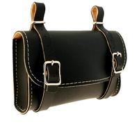 OPAX51 Bolsa bajo Sillin Clasica en Cuero Negro Poli Piel para Herramientas y Otros usos para Bicicleta Moto y Patinete 513252