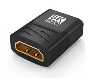 OPAX51 Extensor alargador empalmador de cable HDMI hembra a conector hembra 8K 60hz 4K 120/144hz HDMI2.1 para ponitor televisión proyector portátil y consola de videojuegos