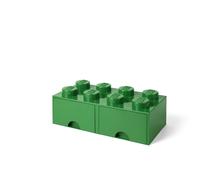 Opberglade Lego: brick 8 donker groen (RC029548) NUEVO