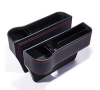 OPBVXQ 2 Piezas Relleno de Espacio Asiento de Coche para Toyota Vios AC100 2022 2023 2024 2025, Organizador de Huecos de Asiento de Coche, Organizador de Cuero Multifuncional de Consola,A Black