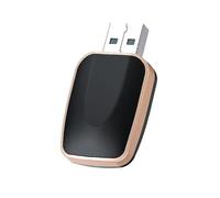 OPBVXQ Adaptador CarPlay Inalámbrico para Audi Q2 Q3 Q4 e-Tron Q5 Q7 Q8 TT R8, Dongle Plug & Play con Bluetooth y WiFi, Adaptador Inalámbrico 2 en 1 para Apple y Android Auto CarPlay,B Gold
