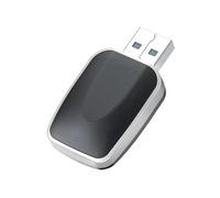 OPBVXQ Adaptador CarPlay Inalámbrico para Citroen C1 C3 Berlingo SpaceTourer Jumper, Dongle Plug & Play con Bluetooth y WiFi, Adaptador Inalámbrico 2 en 1 para Apple y Android Auto CarPlay,A Grey