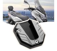 OPBVXQ Extensor Caballete Lateral Moto para Piaggio Beverly 350 ABS ASR 2020, Almohadilla Pata de Cabra para Motocicleta, Placa de Apoyo Antideslizante en Aluminio Soporte Lateral,D Grey