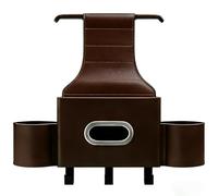 OPBVXQ Organizador Asiento Trasero Coche para Subaru Legacy Base/Premium/Sport/Limited, con Porta Pañuelos y Portavasos, Gancho para Bolsas, Bolsa Almacenamiento Coche, Accesorios Interior,C Brown