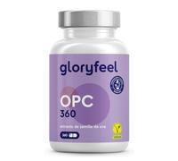 OPC 360 Cápsulas - 1052mg Extracto de Semilla de Uva + Vitamina C - Refuerza el Sistema Inmunológico y tu Energía - OPC puro de uvas francesas originales - Probado en laboratorio y sin aditivos