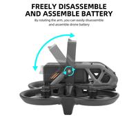 (Opción 1244916) Para DJI Avata: protector de tren de aterrizaje, hélice, estabilizador, cubierta de