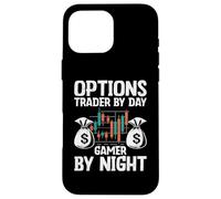 Opciones Trader por Día Jugador De Noche Operadores De Bolsa De Valores Carcasa para iPhone 16 Pro MAX