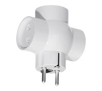 Opdestn Adaptador de Enchufe | Base Múltiple con Enchufe,Conector AC De 16A Y 3 Tomas Compatible con Europa Alemania Rusia para Viajes Cortos Y Largos