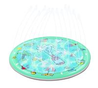 Opdestn Alfombrilla de Agua para,Alfombra De Juego Acuático con Fuente para Mascotas - Base Rociadora Gruesa para Perros, y Niños en Interior, Exterior y Piscina