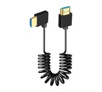 Opdestn Cable de Pantalla para Cámara y Monitor,Cable En Espiral Para Pantallas Portátiles | Conexión Compacta Extensible para Estudios, Exteriores y Espacios Reducidos