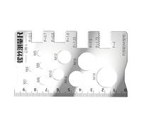 Opdestn Galga de Paso de Rosca | Medidor De Tornillos Con Regla - Juego De Calibres Multifuncional Para Reparación Doméstica E Industrial