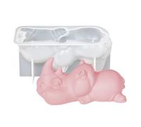 Opdestn Moldes De Silicona Para Velas - Molde 3D Para Fabricación De Velas | Moldes Reutilizables Divertidos De Animales Para Artesanías Familiares Y Regalos De Día De La Madre