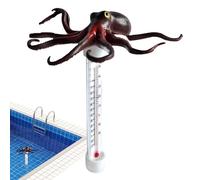 Opdestn Termómetro Flotante Para Temperatura de Piscina - Termómetros Precisos Para Control De Temperatura | Forma de Pulpo Antifugas Indicador en Tiempo Real para Acuarios Estanques y Exteriores