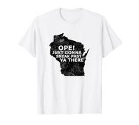Ope Just Gonna Sneak Past Ya Wisconsin Mapa Camiseta gráfica económica