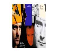 OPEJSKLDS Phil Music Collins - Letrero de metal decorativo para exteriores, para sala de estar, oficina, bar, decoración del hogar, 12 x 16 pulgadas