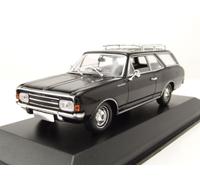 Opel Rekord C Caravan Kombi 1969 Negro Modelo De Coche 1:43 Maxichamps