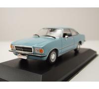 Opel Rekord D Coupé 1975 Azul Metálico Modelo De Coche 1:43 Maxichamps