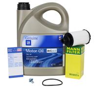 Opel Set Servicio para Opel Insignia a B Zafira C 5W30 Dexos2 HU6023z 2.0 CDTI