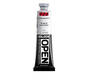 Open 2 Oz Acrylic Color Paints Color: Quinacridone Red by Golden Artist Colors